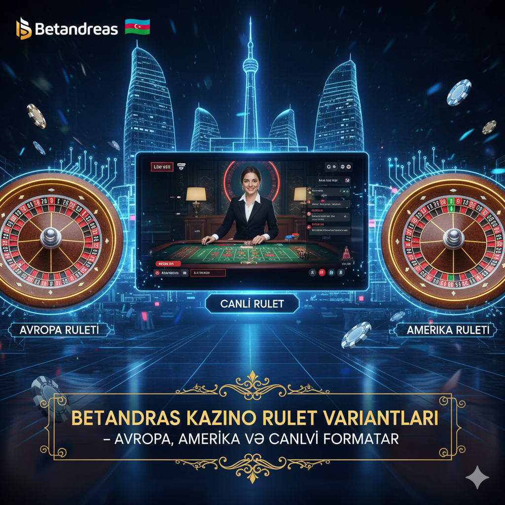 BetAndreas Kazino Rulet Variantları – Avropa, Amerika və Canlı Formatlar