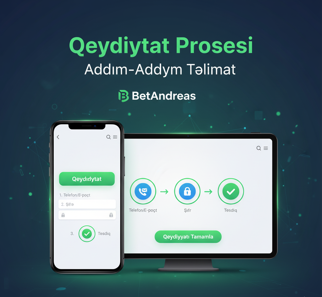 BetAndreas Qeydiyyat Prosesi – Addım-Addım Təlimat